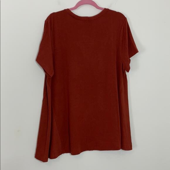 Chelsea & Theodore Earthen Red Knit Top NWT Size XXL - Picture 7 of 9